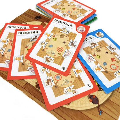 Cat Crimes Dog Crimes Brain Board Game for Boys and Girls Kids Family Party Blame Logic Fun Card Game Smart Playing cards