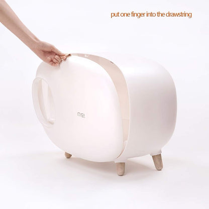 Cat Litter Box Semi-closed Design Luxury Cat Litter Box with Cat Litter Scoop for Cats Dog  Easy to Clean Pet Toilet Litter Tray