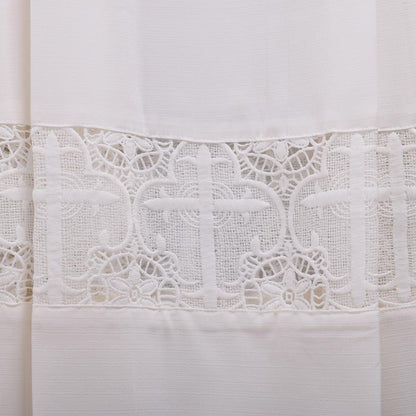 Catholic Church Mass Surplice Liturgical Cotta Vestment Square Neck Latin Cross Robe