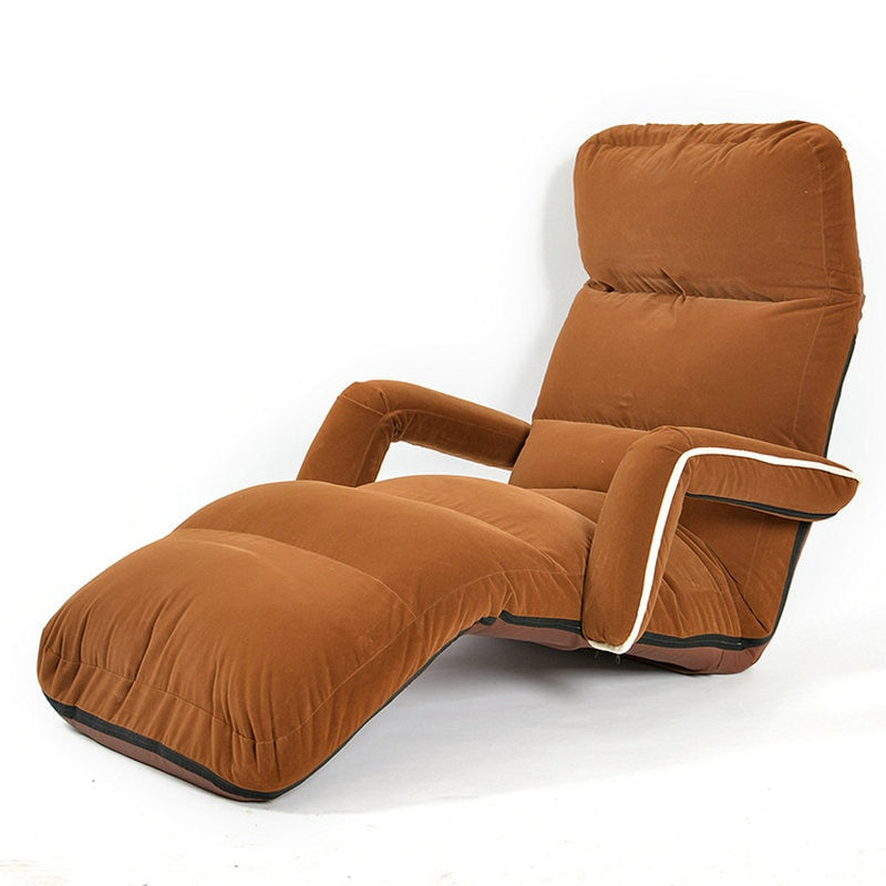 Chaise Lounge Chairs for Bedroom Adjustable Foldable Soft Suede Recliner Chair  6 Colors Sofas and Armchairs Discount Lounger