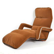 Load image into Gallery viewer, Chaise Lounge Chairs for Bedroom Adjustable Foldable Soft Suede Recliner Chair  6 Colors Sofas and Armchairs Discount Lounger
