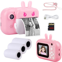 将图片加载到图库查看器，Child Camera Kids 32GB Instant photo Camera For Children Print Camera 1080P HD Digital Camera For Kids Photo Camera Toy Birthday
