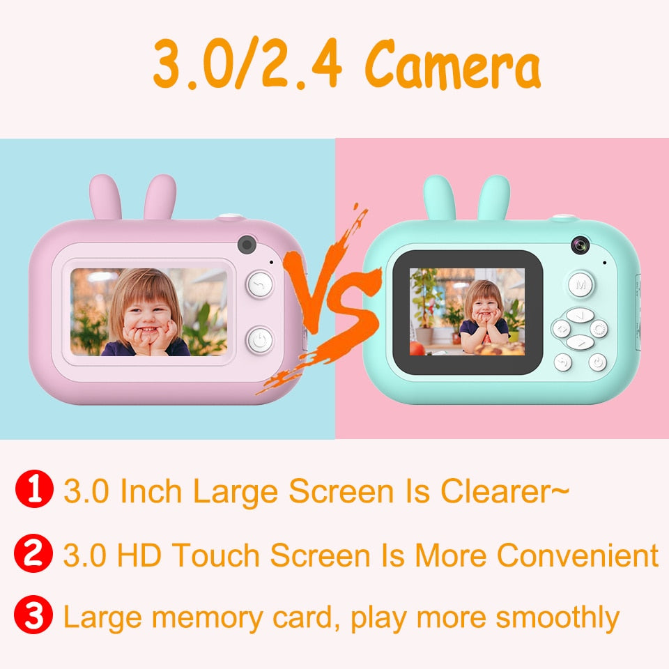 Child Camera Kids 32GB Instant photo Camera For Children Print Camera 1080P HD Digital Camera For Kids Photo Camera Toy Birthday