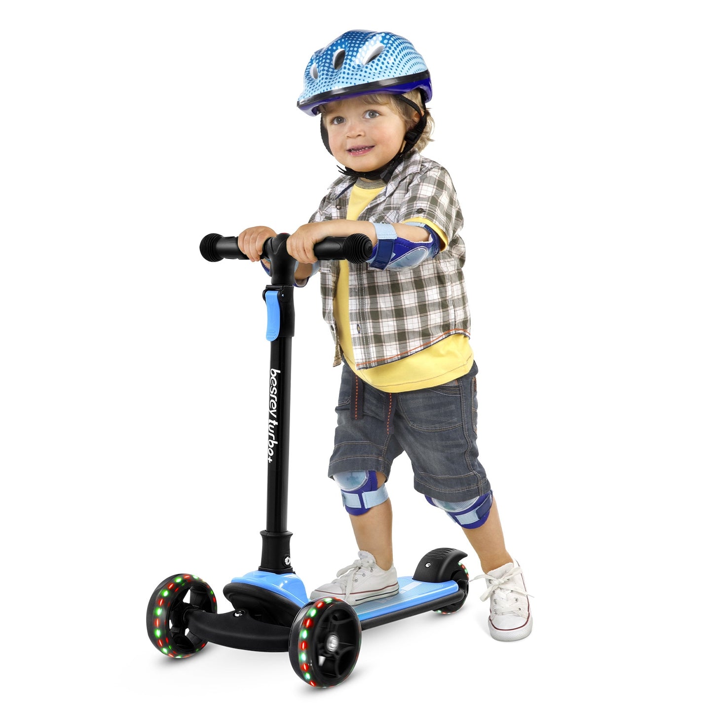 Children Scooter 3 Wheels Kick Scooter Children Foot Scooters Adjustable Height Kids Scooters for Home Party Gift. Folding Scooter