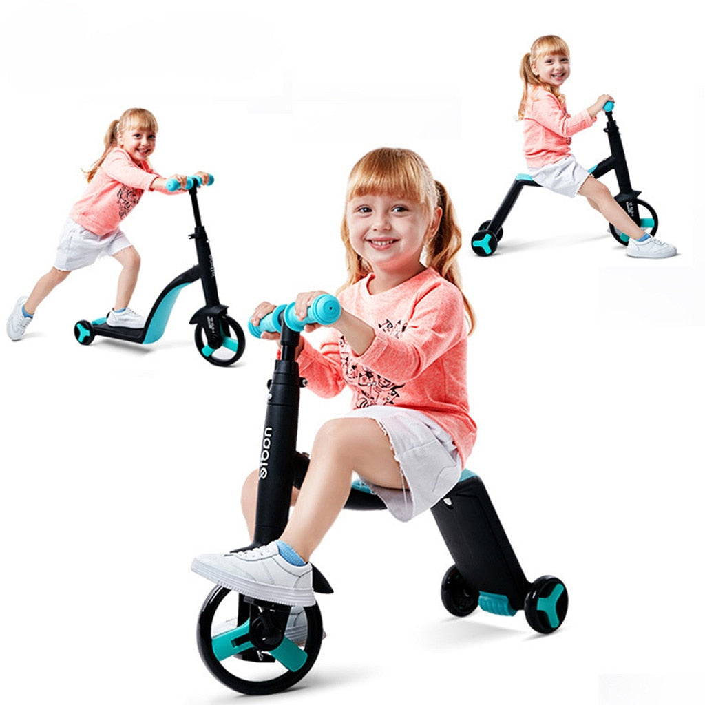 Children Scooter Tricycle Baby 3 In 1 Balance Bike Ride On Toys for 2-5years old Children for Learning Walk Scooter Toys for Kid