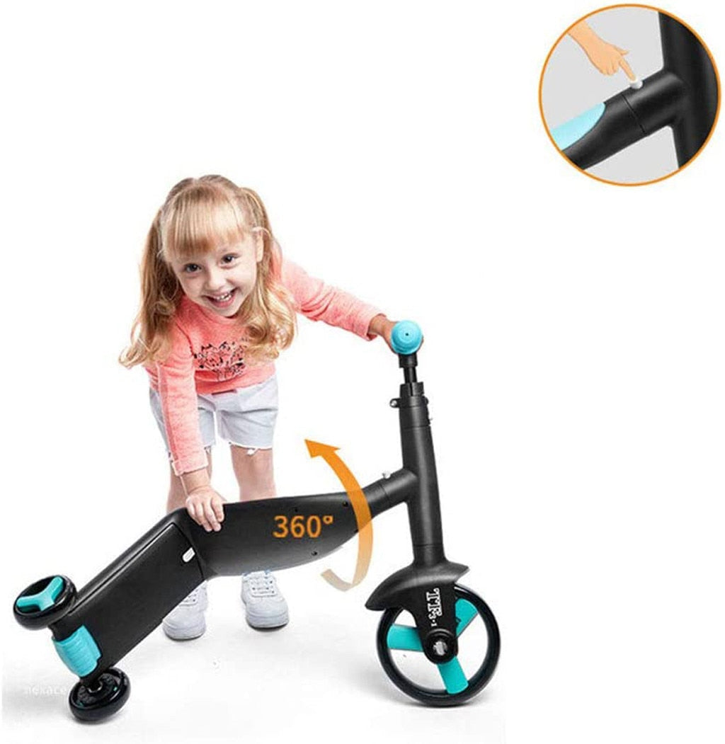 Children Scooter Tricycle Baby 3 In 1 Balance Bike Ride On Toys for 2-5years old Children for Learning Walk Scooter Toys for Kid