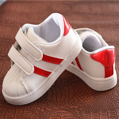 Children Shoes Girls Boys Sneakers Shoes Antislip Soft Bottom Comfortable Kids Sneaker Toddler Casual Flat Sports white Shoes