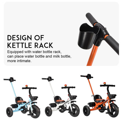 Children Walker Tricycle Bicycle 3 Wheel with Safety Belt Kindergarten Kids Ride On Bike Toddler Trike for 1-6 Years Old Kid