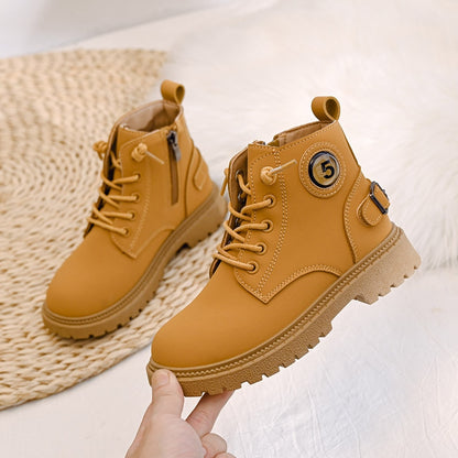Children's Casual Shoes Spring and Autumn Martin Boots Boys Casual Walking Boots Children's Fashion Sports Shoes
