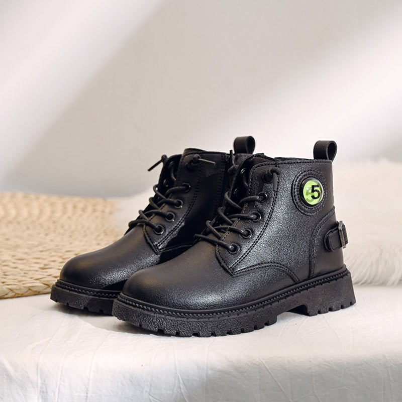 Children's Casual Shoes Spring and Autumn Martin Boots Boys Casual Walking Boots Children's Fashion Sports Shoes