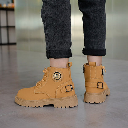 Children's Casual Shoes Spring and Autumn Martin Boots Boys Casual Walking Boots Children's Fashion Sports Shoes
