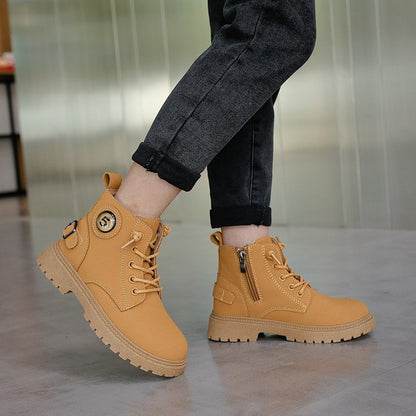 Children's Casual Shoes Spring and Autumn Martin Boots Boys Casual Walking Boots Children's Fashion Sports Shoes