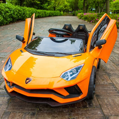 Children's Electric Car 4 Wheeled Double Car With Remote Control Baby Car 1-3 Years Toys 4-5 Years Old Can Seat Two People