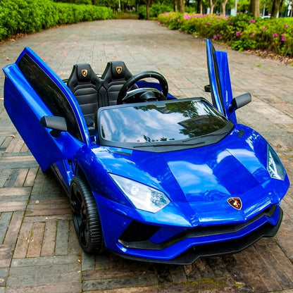 Children's Electric Car 4 Wheeled Double Car With Remote Control Baby Car 1-3 Years Toys 4-5 Years Old Can Seat Two People