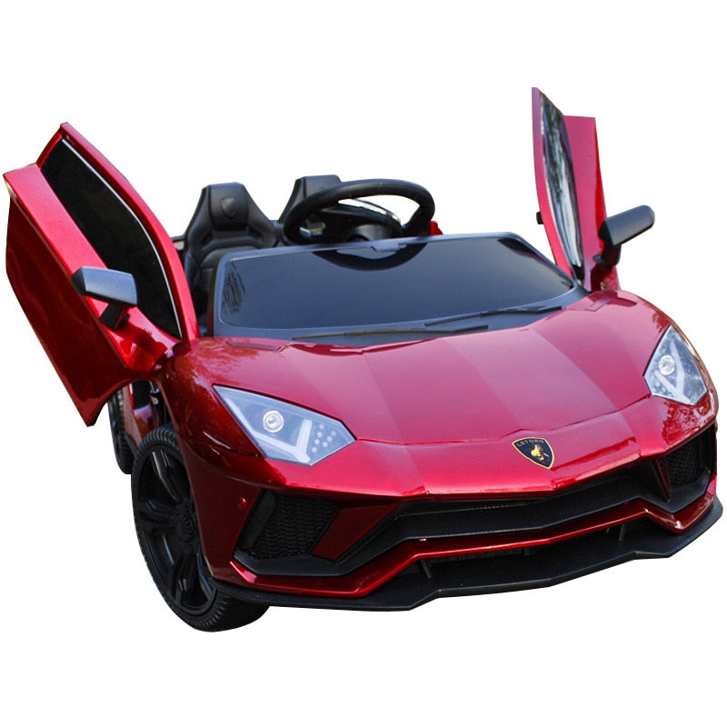 Children's Electric Car 4 Wheeled Double Car With Remote Control Baby Car 1-3 Years Toys 4-5 Years Old Can Seat Two People