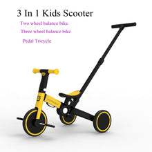 将图片加载到图库查看器，Children&#39;s Scooter 3 In 1 Kids Balance Bike Foldable  Tricycle Scooter Ride on Toy for Child 1-5 Years Old
