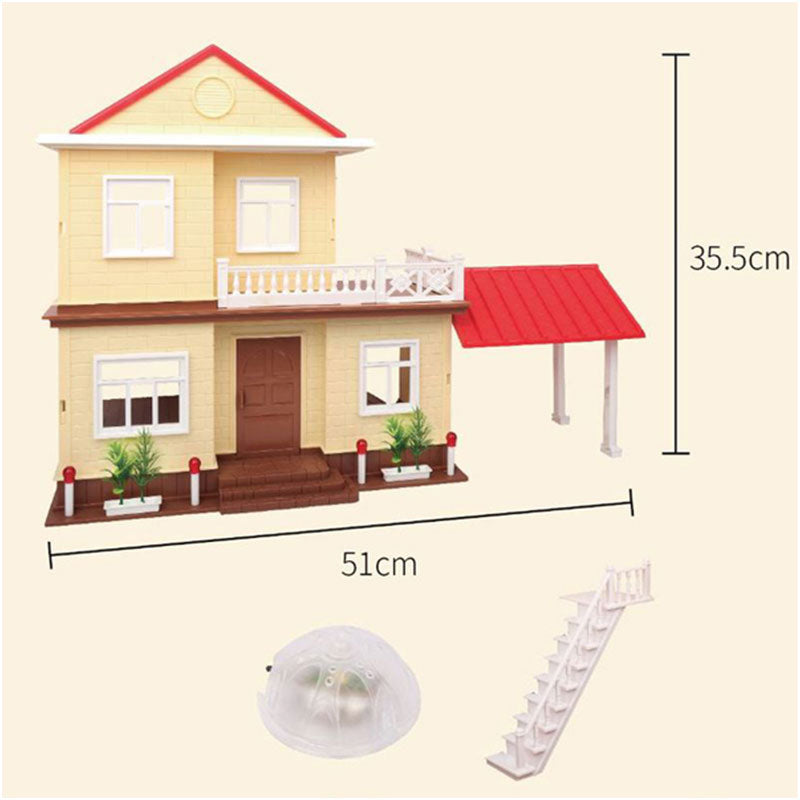 Children's Simulation Forest Animal Family 1:12 Dollhouse Furniture Cute Figure Miniature Rabbit Girl Little Critters Toys Gifts Stuffed Animal