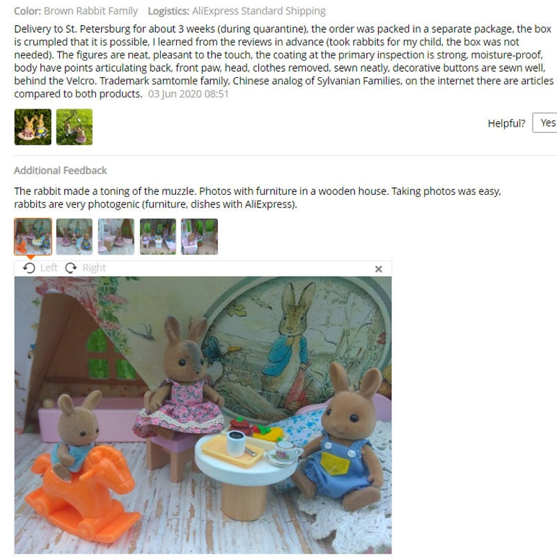 Children's Simulation Forest Animal Family 1:12 Dollhouse Furniture Cute Figure Miniature Rabbit Girl Little Critters Toys Gifts Stuffed Animal