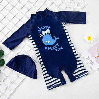 Children's Swimmwear Baby Bathing Suit 2 Pieces Shark 2020 Sunbathing Swimming Suits Wear for Boys Toddler Kids Beach Swimwear