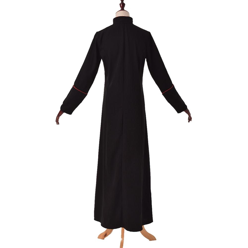 Church Priest Cassock Clergy Robe Preacher Women Man Missionary Liturgical Single Breasted Minister Choir Vestments