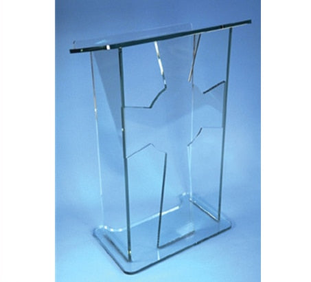 Clear Acrylic Lectern Bar Floor Shop Church Reception Desk Table Counter Furniture Acrylic Podium Acrylic Podium Stand Acrylic Speaker