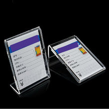 Cargar imagen en el visor de la galería, Clear Solid Acrylic Phone Retail Store Price Label Display Holder Advertising Leader Stand for iphone Mobile phone Shop
