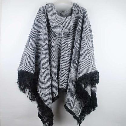 Coat Female Winter Womens Ponchos 2021 Korean Streetwear Long Cloak Autumn Thick Warm Ponchos and Capes Ladies Capa LW20a