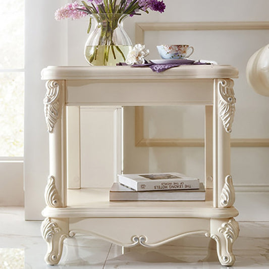 Coffee End Tables Simple Mini Square Assembly Living Room Furniture White Hollow Design European Style Sofa Side