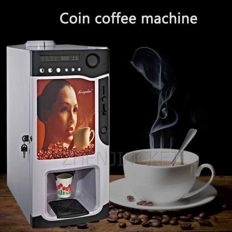Coffee Machine Fully Automatic Unmanned Sell Machine Milk Tea Instant Chong Diao Coin Operated Coffee Machine Commercial Small