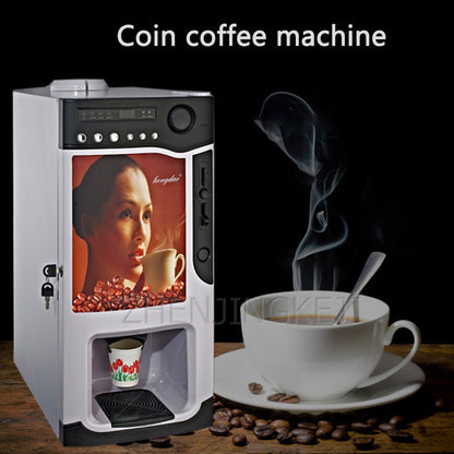 Coffee Machine Fully Automatic Unmanned Sell Machine Milk Tea Instant Chong Diao Coin Operated Coffee Machine Commercial Small