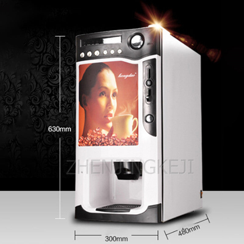 Coffee Machine Fully Automatic Unmanned Sell Machine Milk Tea Instant Chong Diao Coin Operated Coffee Machine Commercial Small