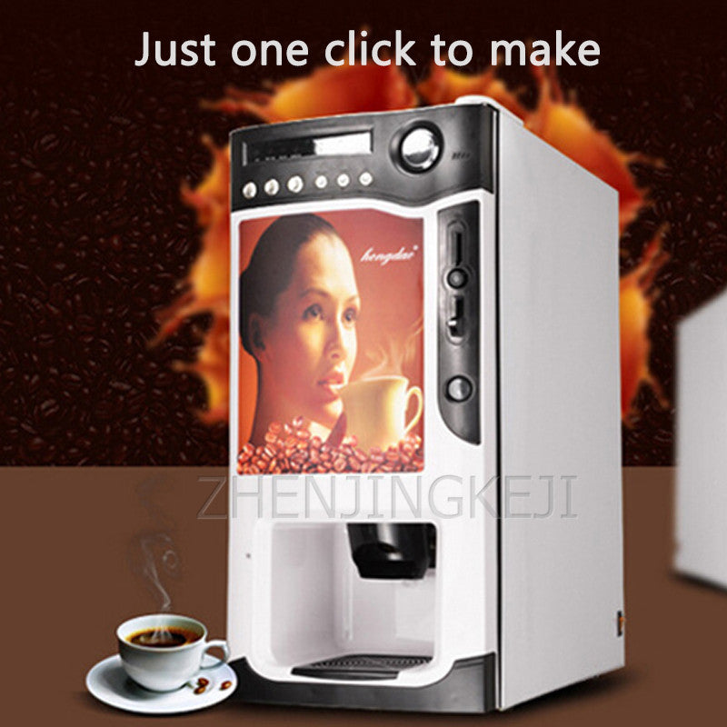 Coffee Machine Fully Automatic Unmanned Sell Machine Milk Tea Instant Chong Diao Coin Operated Coffee Machine Commercial Small