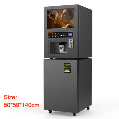 Coin-operated Coffee Maker GTS204 Vending Coffee Machine Commercial Automatic hot/cold beverage milk tea machine for Mall/Cinema