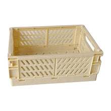 Load image into Gallery viewer, Collapsible Crate Plastic Folding Storage Box Basket Utility Cosmetic Container Desktop Holder Home Use
