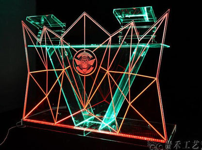 Commercial Furniture General Use and Acrylic Material PE Led Cocktail Bar table /Led illuminated furnit