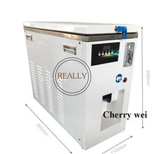 將圖片載入圖庫檢視器 Commercial Automatic Coin Acceptor Stainless Steel Soft Ice Cream Vending Machine
