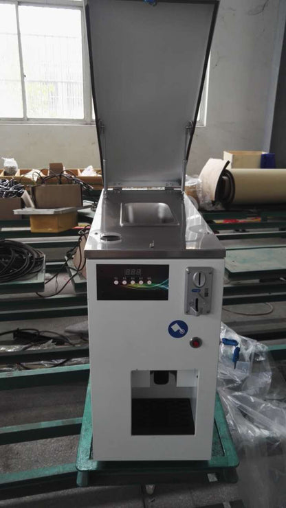 Commercial Automatic Coin Acceptor Stainless Steel Soft Ice Cream Vending Machine