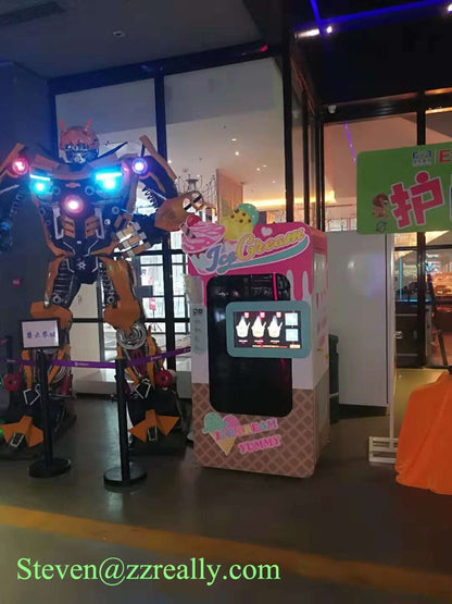 Commercial Automatic Coin Operated Ice Cream Vending Machine