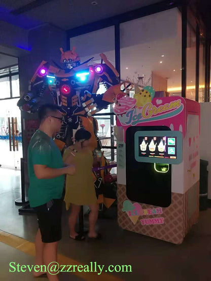 Commercial Automatic Coin Operated Ice Cream Vending Machine