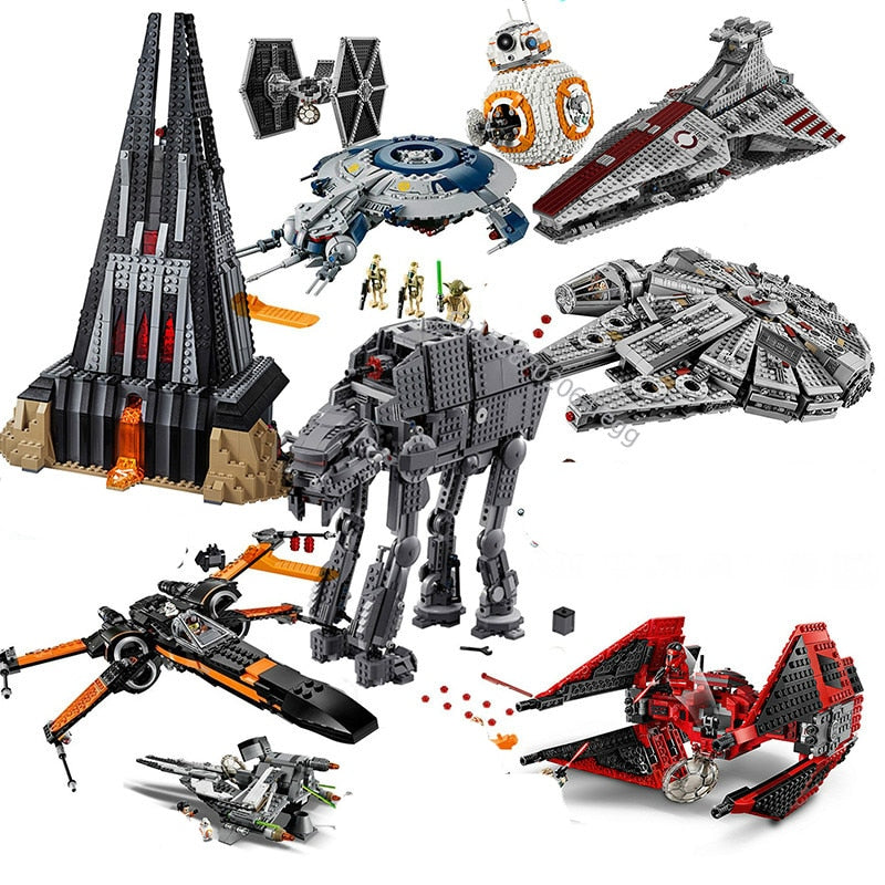 Compatible Star&Wars Millennium  Falcon Spacecraft Building Blocks Birthday Gift Toys