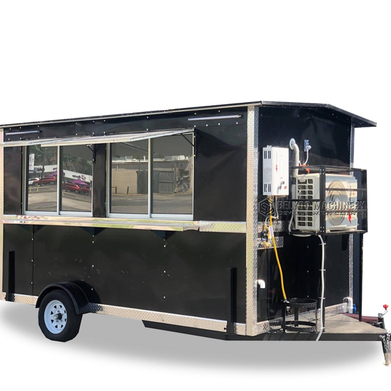 Concession Food Trailer Mobile Kitchen Restaurant Car Pizza Taco Waffle House Vending Ice Cream Cart