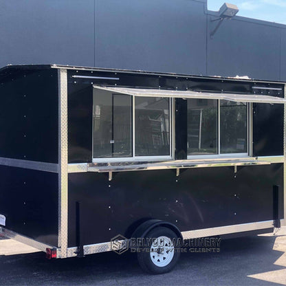 Concession Food Trailer Mobile Kitchen Restaurant Car Pizza Taco Waffle House Vending Ice Cream Cart