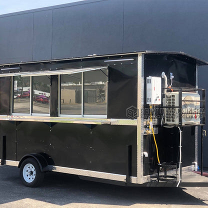 Concession Food Trailer Mobile Kitchen Restaurant Car Pizza Taco Waffle House Vending Ice Cream Cart