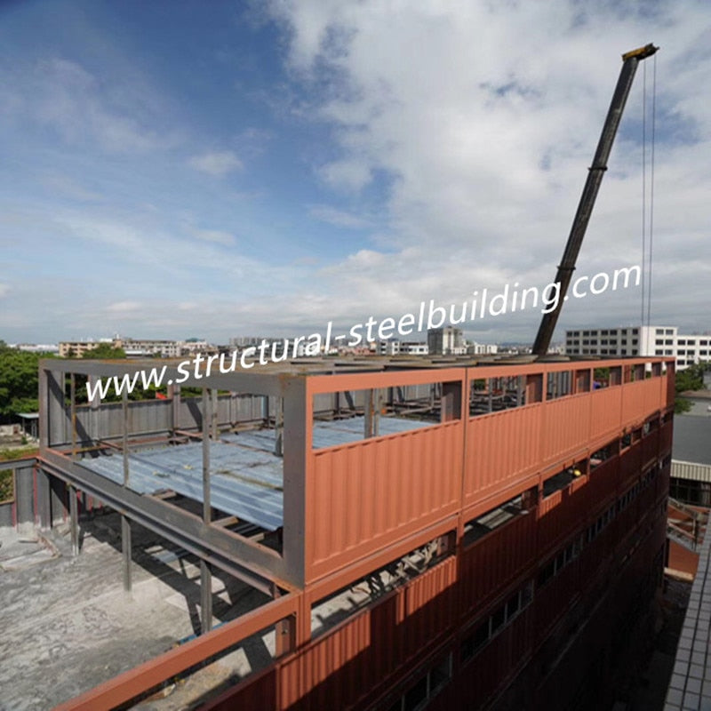 Containerized Classroom/Office Units Modular Container House Expansion Project On School Existing Buildings