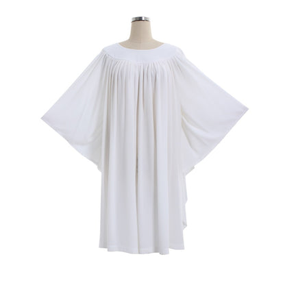 Cosplaydiy Traditional Women Church ALB White Vestments Chasuble Catholic Priests Clergy Surplice Costume L320