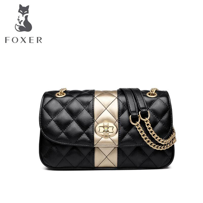 Cow leather handbag 2020 new wave of female wild fashion chain shoulder bag Messenger Small fragrance bag