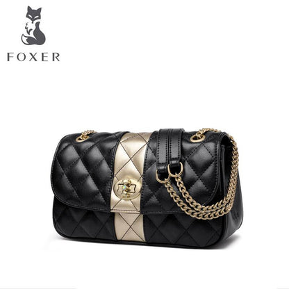 Cow leather handbag 2020 new wave of female wild fashion chain shoulder bag Messenger Small fragrance bag