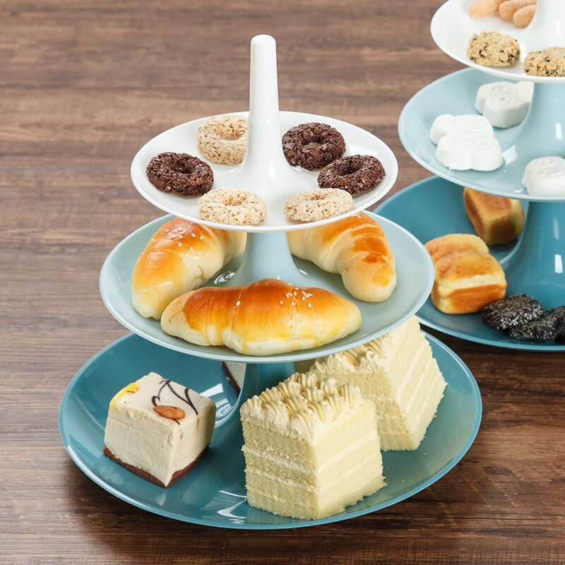 Creative Detachable Three-layer Fruit Pastry Tray Party Birthday Party Cake Plate Fruit Tray Cake Stand Home Decoration Storage