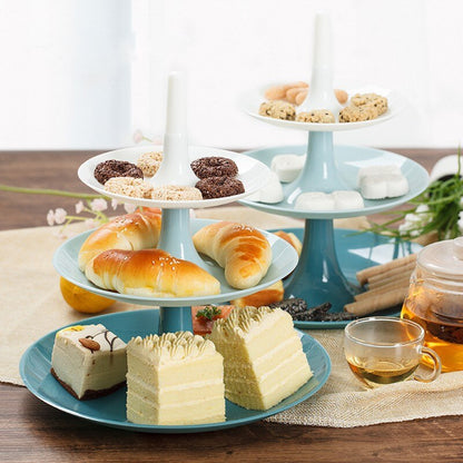 Creative Detachable Three-layer Fruit Pastry Tray Party Birthday Party Cake Plate Fruit Tray Cake Stand Home Decoration Storage