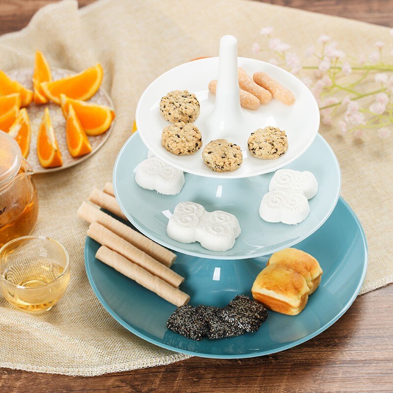 Creative Detachable Three-layer Fruit Pastry Tray Party Birthday Party Cake Plate Fruit Tray Cake Stand Home Decoration Storage